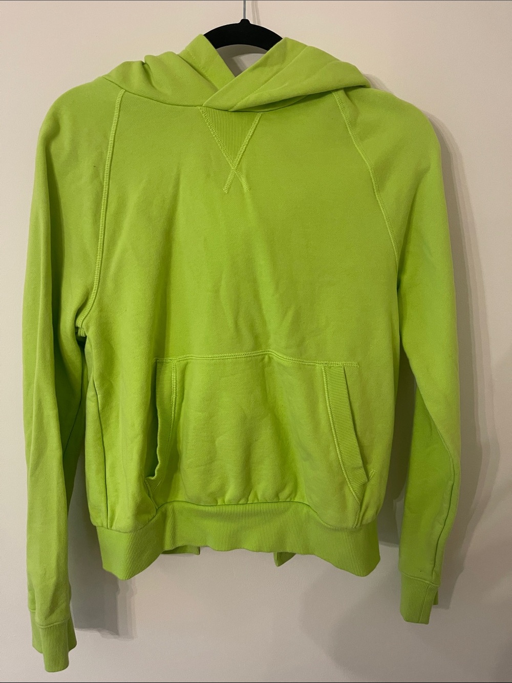 Athleta Lime Green Hooded  Sweatshirt